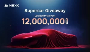 Supercar Giveaway Boosted to 12,000,000 USDT!